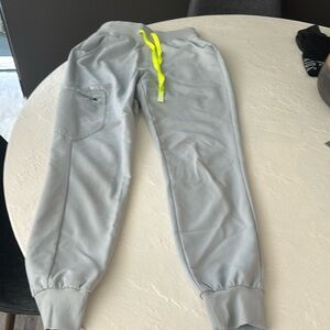 Figs Silver joggers. Worn one time.